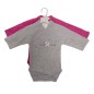 2 BODYS NAISS ML FILLE 0-3M
