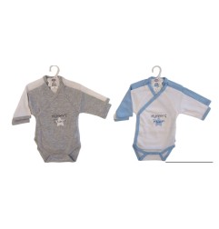 2 BODYS NAISS ML GARCON 0-3M