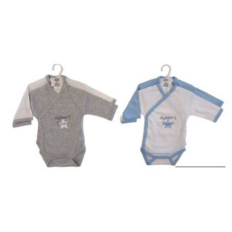 2 BODYS NAISS ML GARCON 0-3M