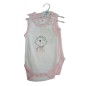 2 BODYS BRETELLE 0-3M GRIS/ROSE