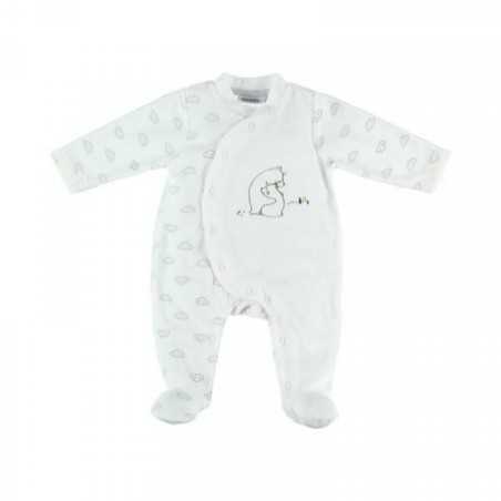 G&S BLANC PYJAMA - VELOURS