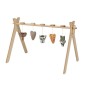 ARCHE D ACTIVITE AVEC 5 JOUETS SUSPENDUS EN TRICOT TIPI