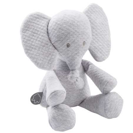 PELUCHE TEMBO JACQUARD GRIS 32CM