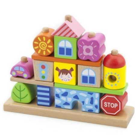 VILLE DE BLOCS A EMPILER