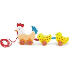 POUSSIN A TIRER AVEC DEUX POUSSINS