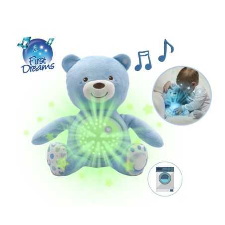 OURSON PROJECTEUR BABY BEAR BLEU FIRST DREAMS