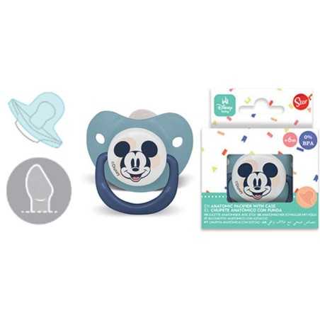 TETINE SILICONE MICKEY +6M AVEC PROTECTION