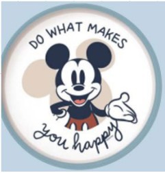 ASSIETTE BICOLOR MICKEY