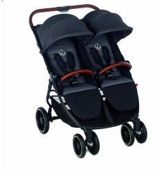 POUSSETTE DOUBLE TWINLINK COLD BLACK