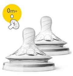 SCF041/27 2 TETINES NATURAL 0M+ 1 TROU