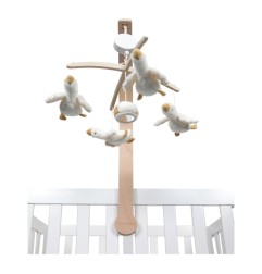 LD MOBILE MUSICAL EN BOIS - LITTLE GOOSE
