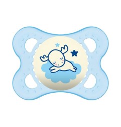 MAM SUCETTE NUIT - DE 0 A 6 MOIS - SILICONE - LOT