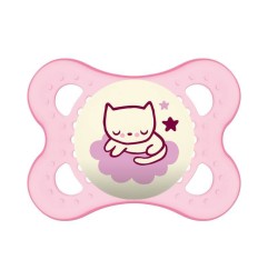 MAM SUCETTE NUIT - DE 0 A 6 MOIS - SILICONE - LOT