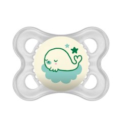 MAM SUCETTE NUIT - DE 0 A 6 MOIS - SILICONE - LOT