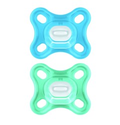 MAM SUC COMFORT BLE 0+ SIL BT2