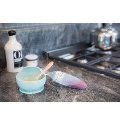 B-CUILLERE DISTRIBUTRICE EN SILICONE GRIS