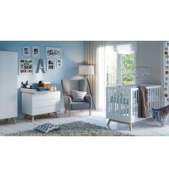 PLAN A LANGER NATURE BABY BLANC/BOIS