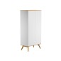 ARMOIRE 2 PORTES NATUREBABY BLANC/BOIS
