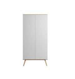 ARMOIRE 2 PORTES NATUREBABY BLANC/BOIS