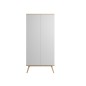 ARMOIRE 2 PORTES NATUREBABY BLANC/BOIS
