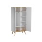 ARMOIRE 2 PORTES NATUREBABY BLANC/BOIS
