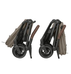 LEONA2 TWILLIC (BLACK FRAME & BROWN LEATHER)