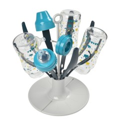 EGOUTTE BIBERON PLIABLE FLOWER BLUE