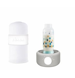 CHAUFFE BIBERON VAPEUR BABY MILK SECOND GRIS