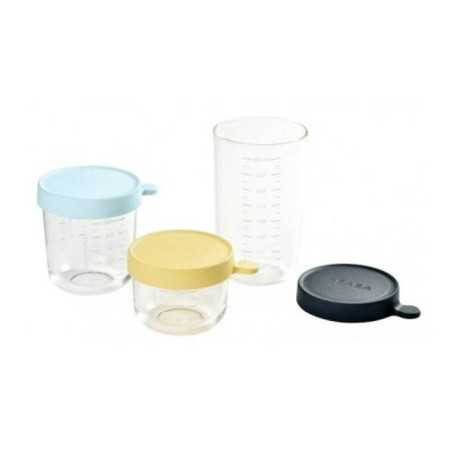 COFFRET 3 PORTIONS VERRE (150ML YELLOW /250 ML LIG