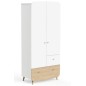 ARMOIRE 2 PORTES + 2 TIROIRS FIRMIANA