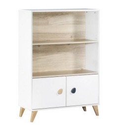 BIBLIOTHEQUE 2 PETITES PORTES OSLO BOUTONS GOUT