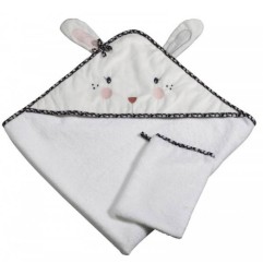 CAPE DE BAIN AVEC GANT MISS FLEUR DE LUNE