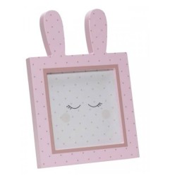 CADRE PHOTO LAPIN 14X14 CM MISS FLEUR DE LUNE