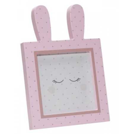 CADRE PHOTO LAPIN 14X14 CM MISS FLEUR DE LUNE