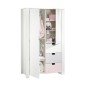 ARMOIRE 2 PORTES, 3 TIROIRS CITY GIRL