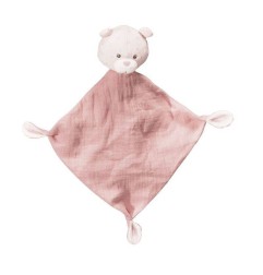 DOUDOU MOUCHOIR ROSE LILY POUDREE