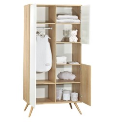 ARMOIRE 1 GDE ET 2 PETITES PORTES NICHE SEVENTIES