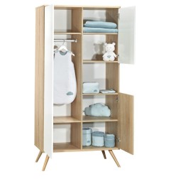 ARMOIRE 1 GDE ET 2 PETITES PORTES NICHE SEVENTIES