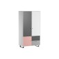 ARMOIRE 2 PORTES ROSE CONCEPT