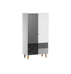ARMOIRE 2 PORTES ARDOISE CONCEPT