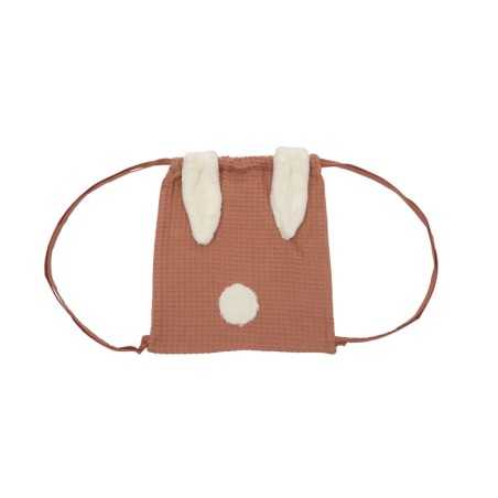 SAC A DOS LAPIN EN NID D'ABEILLE