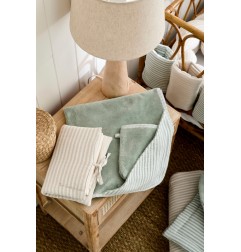 CAPE DE BAIN + GANT RAYE