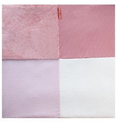 TAPIDOU MOSAIQUE ROSE/BLANC