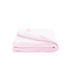 COUVERTURE 100X150 CM MICROFIBRE LIGHT ROSE