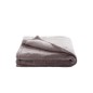 COUVERTURE 100X150 CM MICROFIBRE TAUPE