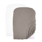 LOT DE 2 HOUSSES DE MATELAS A LANGER BLANC TAUPE