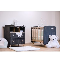 ENSEMBLE LIT 60X120 + COMMODE + PLAN A LANGER SENJA