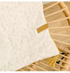 COUVERTURE DOUBLE FACE 75X100 CM LEAFY BUNNY