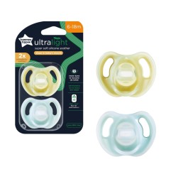 SUCETTE EN SILICONE ULTRA LEGERE X2 6-18 MOIS