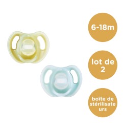 SUCETTE EN SILICONE ULTRA LEGERE X2 6-18 MOIS